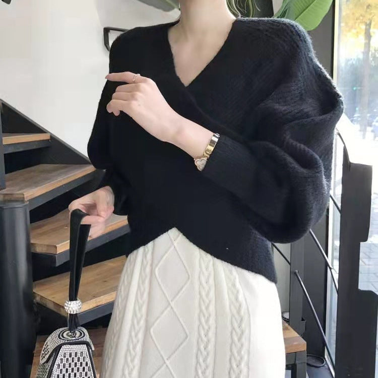 Elegante kruisgebreide trui