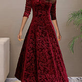Denise | Fluwelen elegante jurk