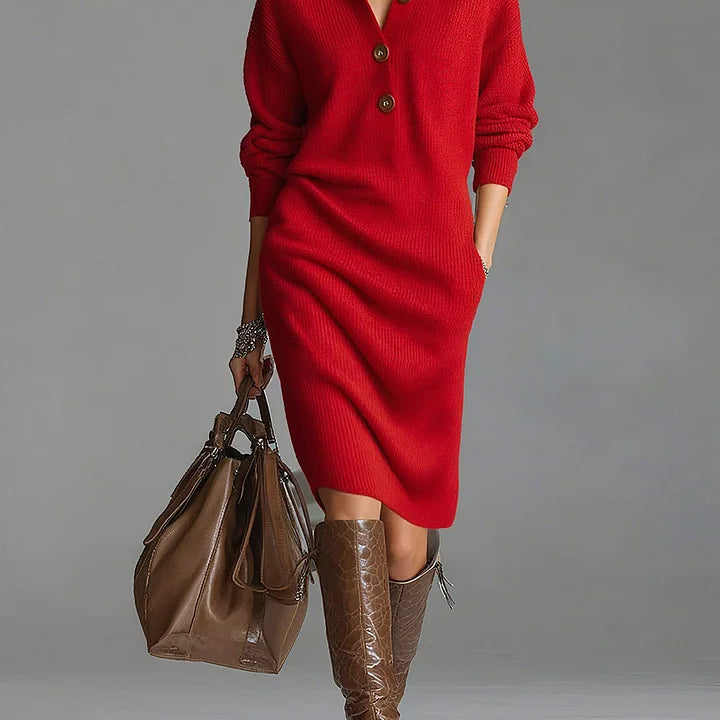 Janice | Elegante trui-jurk