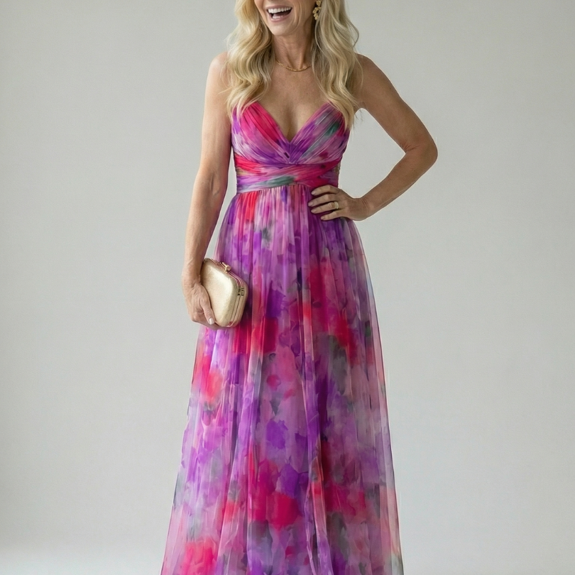 Isel | Zachte Wrap Maxi Jurk