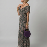 Calen | Off Shoulder Flow Midi Jurk