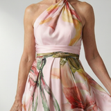 Amiel | Lichte Bloemen Maxi Jurk