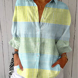 Filippa – Pastel Raster Blouse