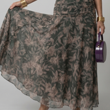Calen | Off Shoulder Flow Midi Jurk