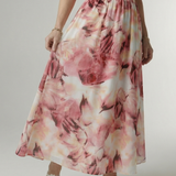 Sylin | Geplooide Halter Midi-jurk