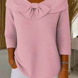 FLEUR | Elegante Top met Strik en Perfecte Pasvorm
