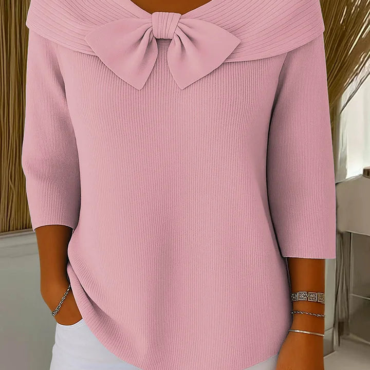 FLEUR | Elegante Top met Strik en Perfecte Pasvorm