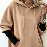 Casual Stijlvolle Losse Hoodie
