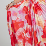 Taya | Midi-jurk met geplooide bodice en één schouder