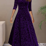 Denise | Fluwelen elegante jurk