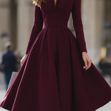 Jennifer | V-Hals Midi Jurk