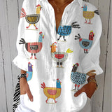 Ingrid – Speelse Kip Blouse