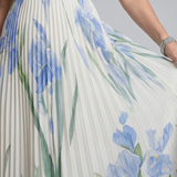Ophelia | Mouwloze Midi-jurk met Vierkante Hals en Bloemenprint