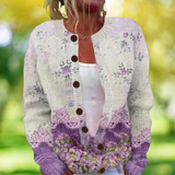 Sarah - Vintage Lente Vest met Bloemenprint