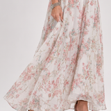 Guinevere | Bloemenprint Vloeiende Midi-Jurk