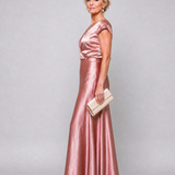Samouse | Maxidress met Cap Sleeves en Wikkeltop