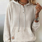 Casual Hoodie Met Lange Mouwen