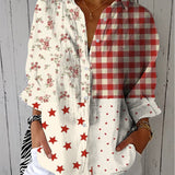 Elise – Landelijk Patchwork Blouse