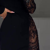 Kira | Sexy Jurk met Korte Mouwen en Kantdetails