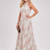 Guinevere | Bloemenprint Vloeiende Midi-Jurk