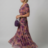 Calen | Off Shoulder Flow Midi Jurk