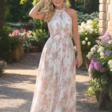 Guinevere | Bloemenprint Vloeiende Midi-Jurk