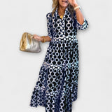 Juliette - Midi-jurk met kettingpatroon