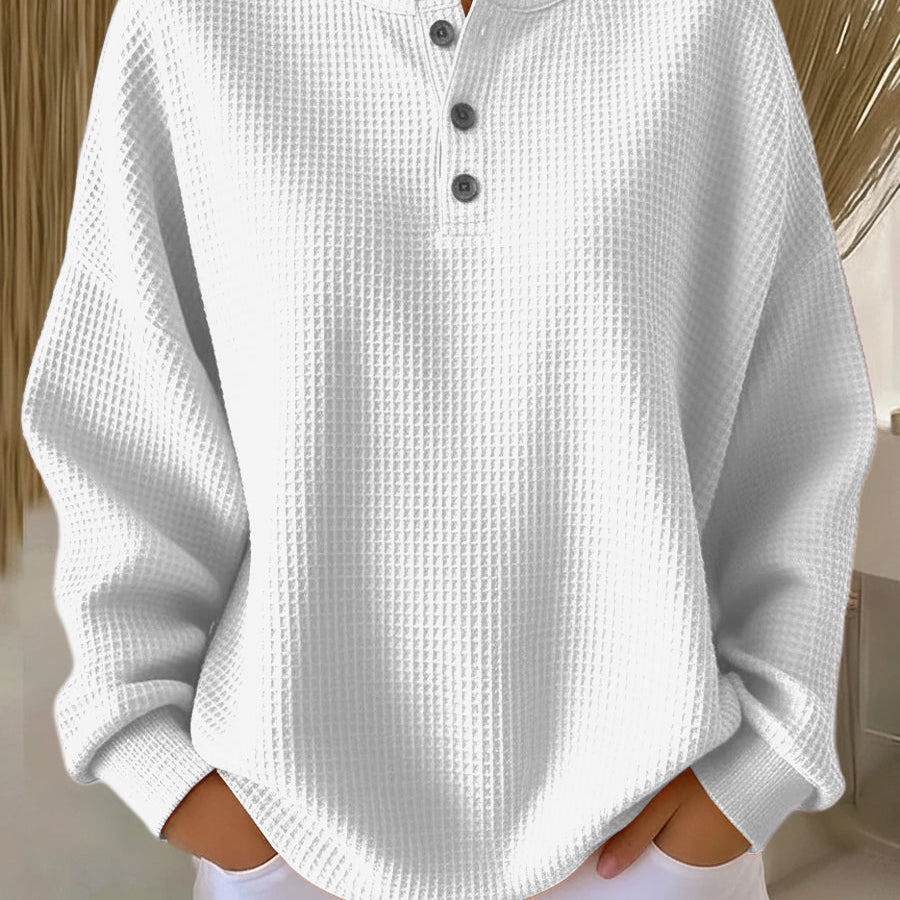 Anne | Casual sweatshirt met kraag
