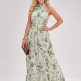 Guinevere | Bloemenprint Vloeiende Midi-Jurk
