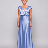 Samouse | Maxidress met Cap Sleeves en Wikkeltop