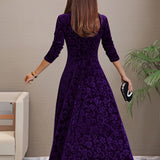 Denise | Fluwelen elegante jurk