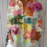 Elara – Waterverf Dromen Blouse