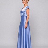 Samouse | Maxidress met Cap Sleeves en Wikkeltop