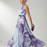 Amiel | Lichte Bloemen Maxi Jurk