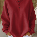 Anne | Casual sweatshirt met kraag