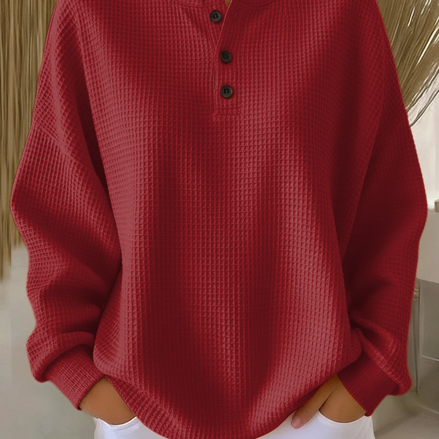 Anne | Casual sweatshirt met kraag