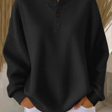 Anne | Casual sweatshirt met kraag