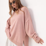Oversized Trui met Split