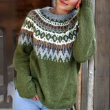 Maud – Warme trui met winterpatroon