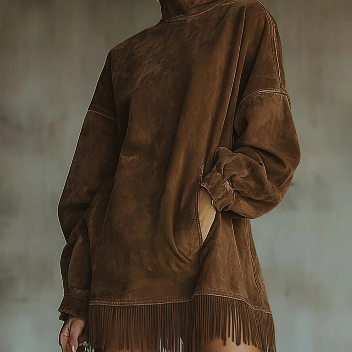 Sheri | Gezellige Fringe Jurk