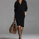 Carmen | Warme gebreide jurk, elegant en comfortabel