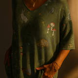 Tanja | Top met Natuurprint