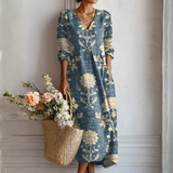 Daisy™ - Speelse Linnen Jurk