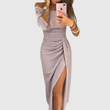 Elarienne | Chique vloeiende halter maxi-jurk
