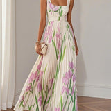 Liviana | Plissé Maxi-jurk