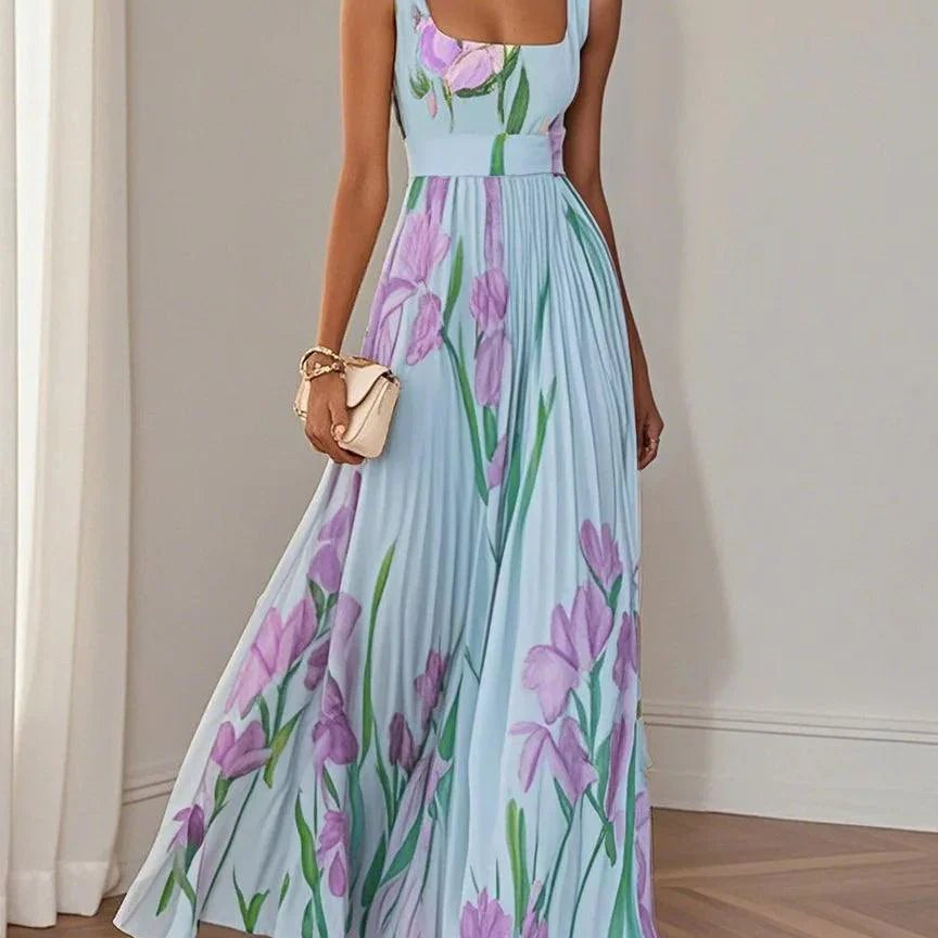 Liviana | Plissé Maxi-jurk