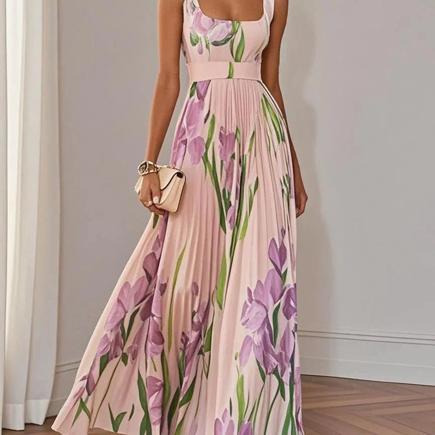 Liviana | Plissé Maxi-jurk