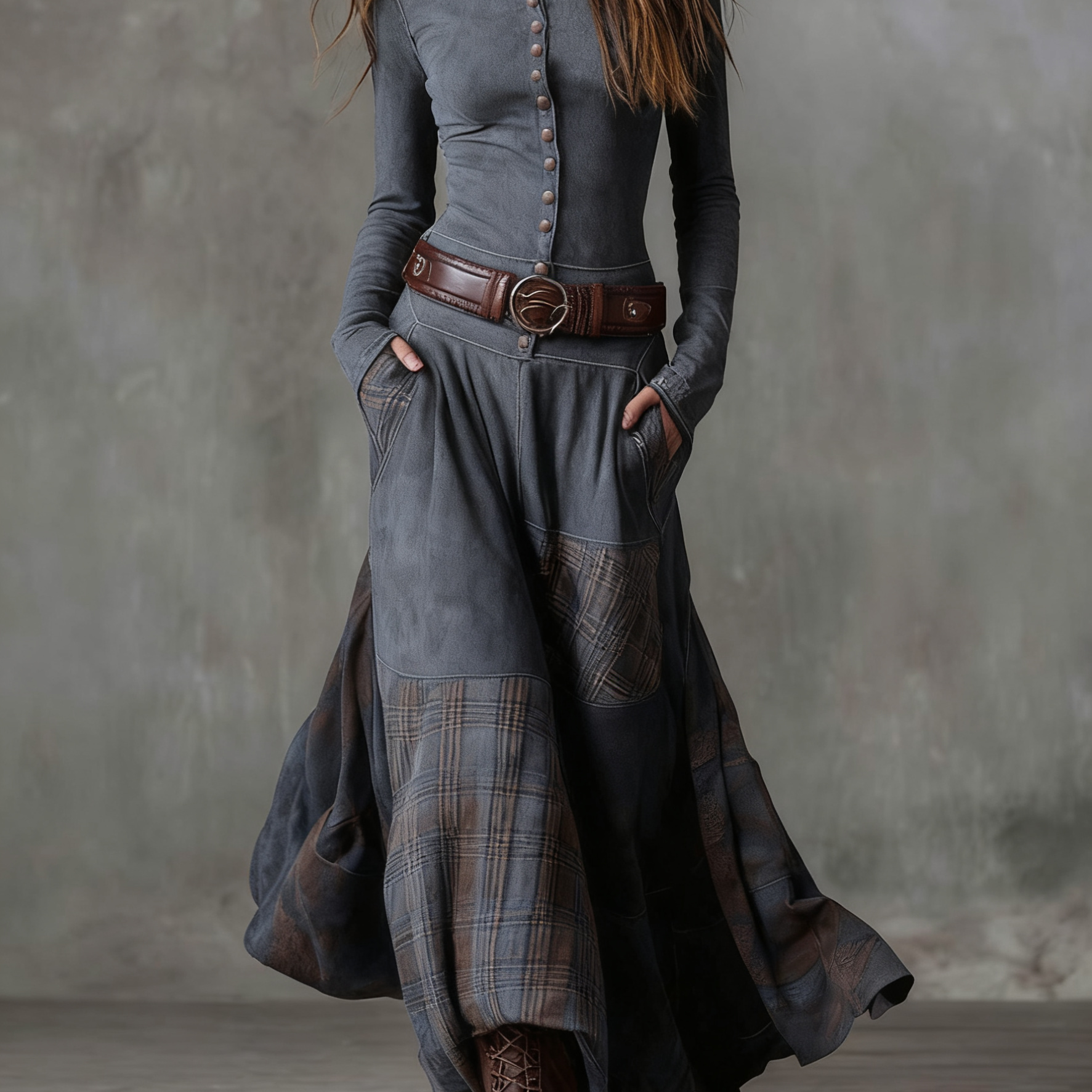 Michelle | Suède jurk met riem