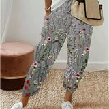 Sofie – Ademende Linnen Pantalon, Casual en Stijlvol (Bloemen)