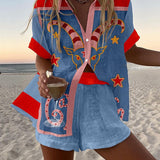 Jorelle – Korte Zomeroutfit met Geitenprint